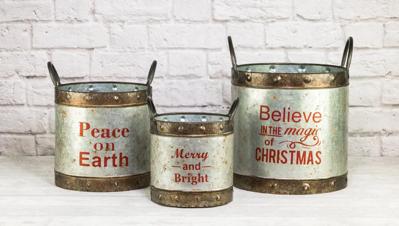 Christmas Season Buckets