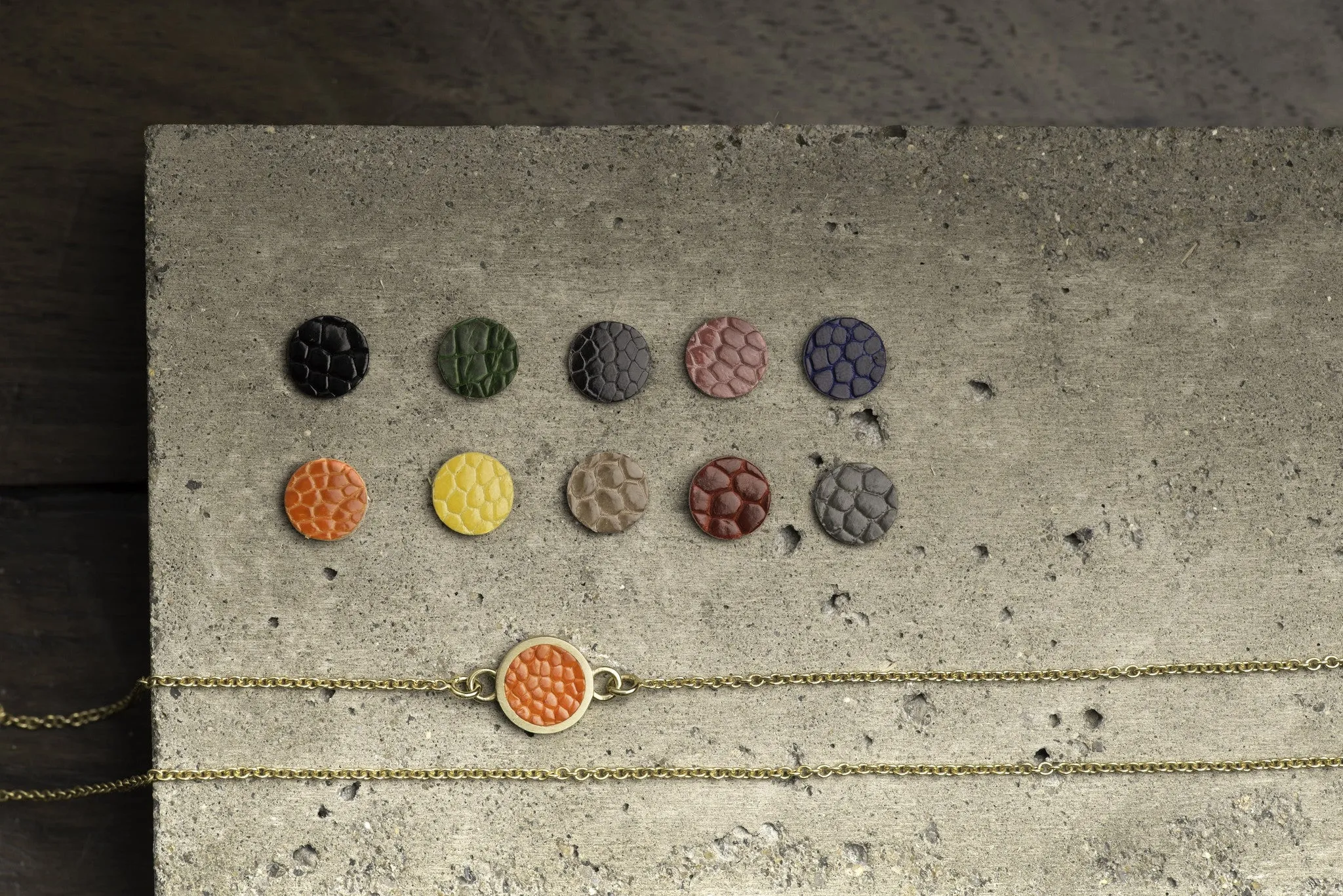 Circular #5 long necklace