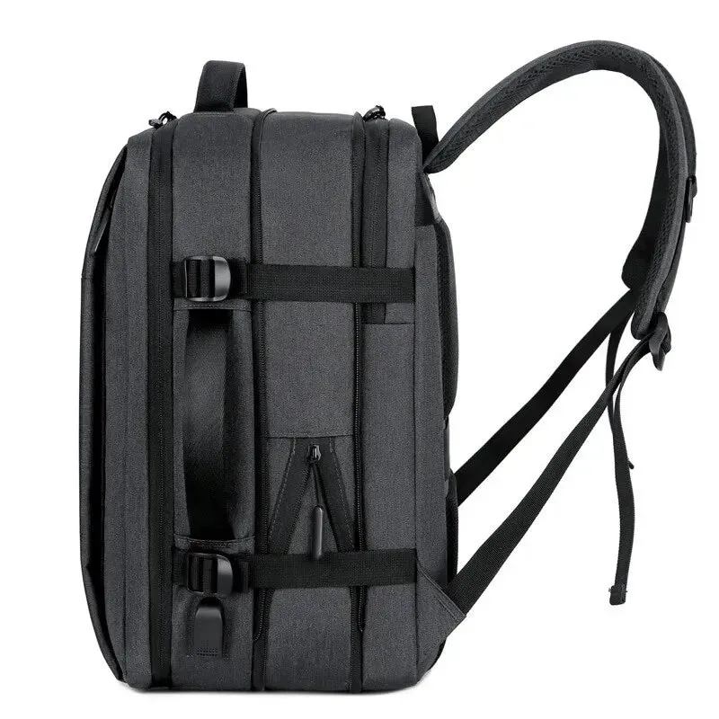 Classic Travel Backpack, Business Backpack, School Expandable,USB Bag Large Capacity Laptop Waterproof