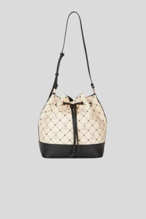 Clavel Bucket Mid Full Grain Monogram Marshmallow