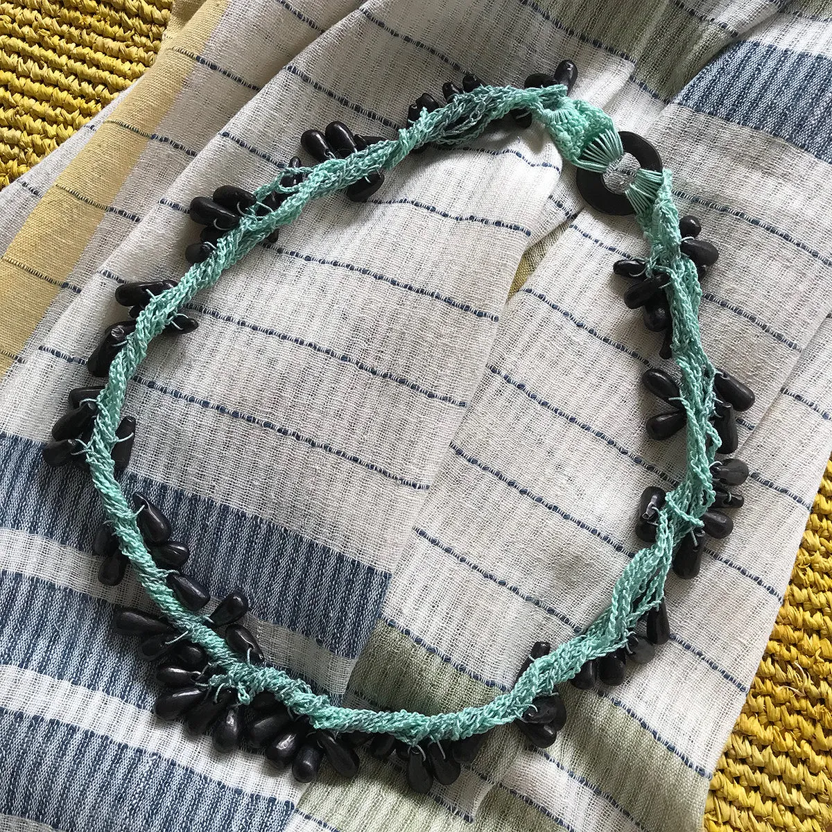 Colectivo 1050º Beaded Necklace - Turquoise