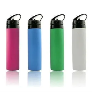 Color: White - SILLYMATE Silicon Squeeze N Sip Waterbottle