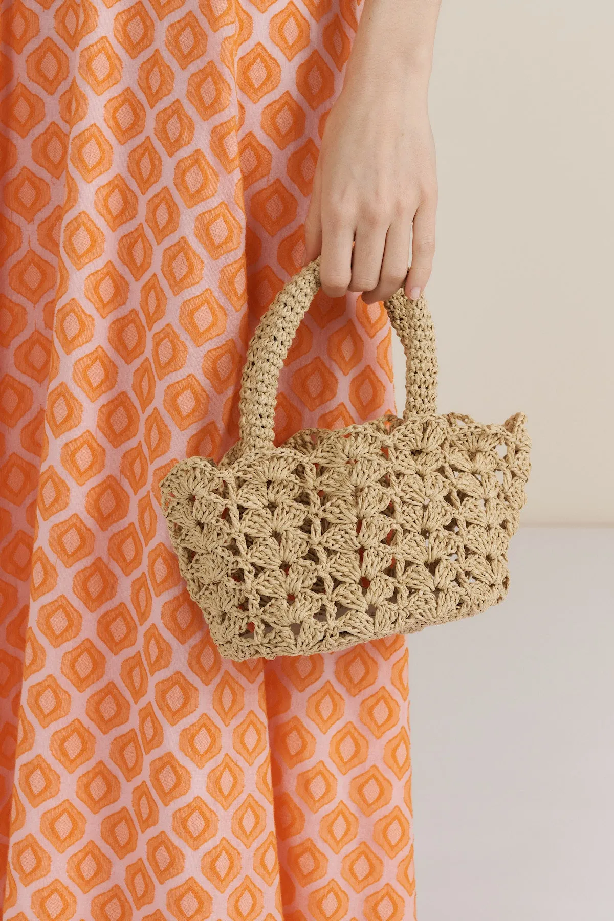 Coquillage Raffia Bag