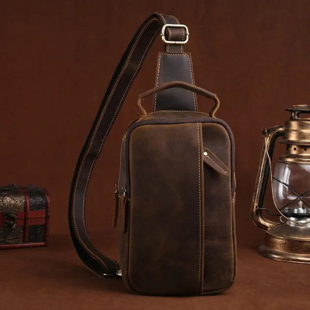 Cross Body Cowhide Shoulder Bag