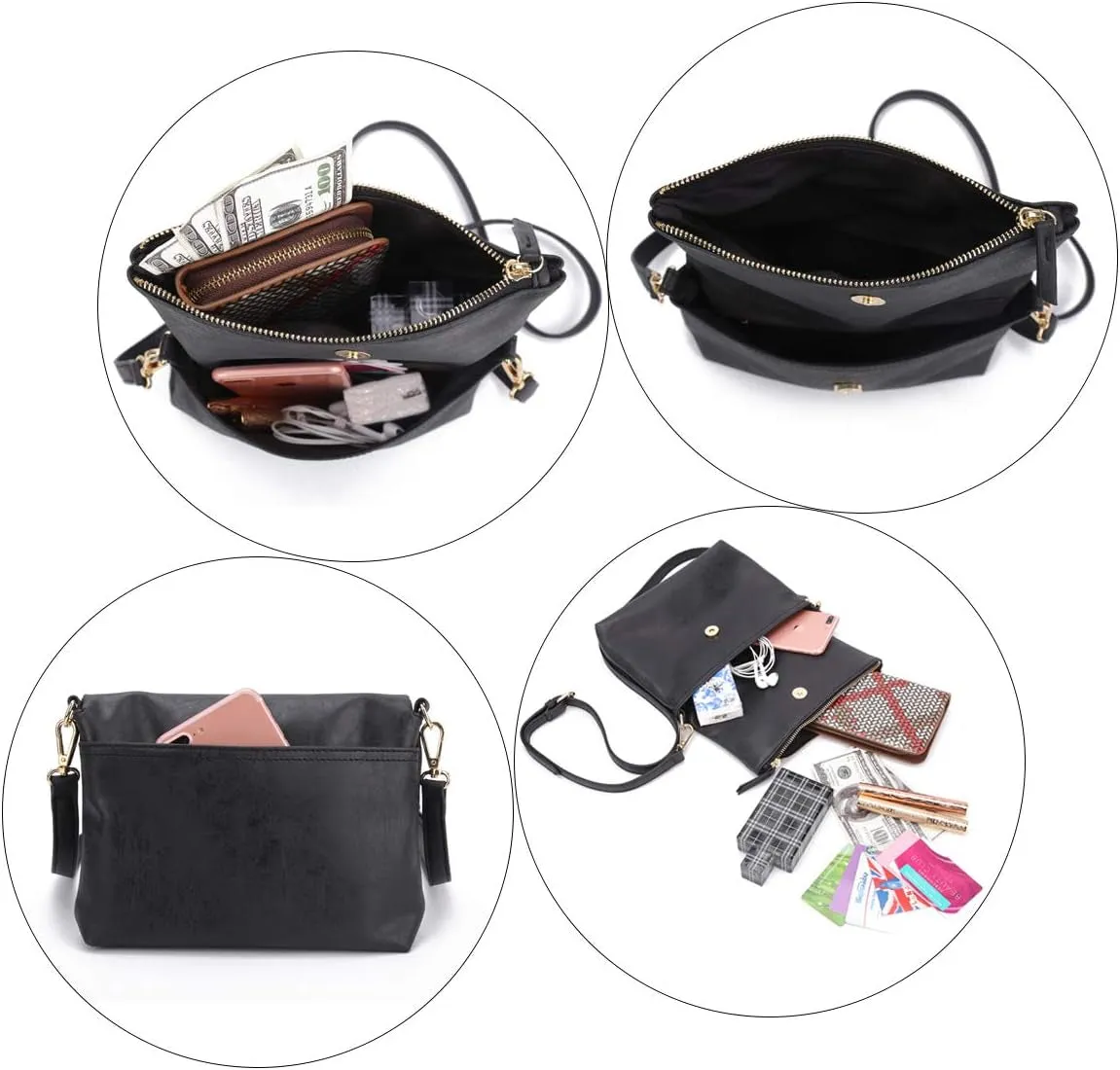 Crossbody bags for Women Pu Leather Handbags Shoulder Bag
