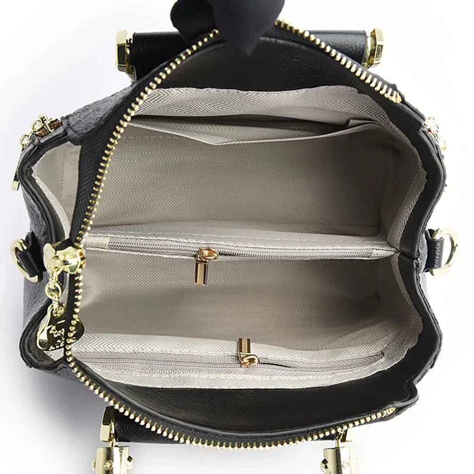 Crossbody Soft Leather Shoulder Messenger Bags For Women