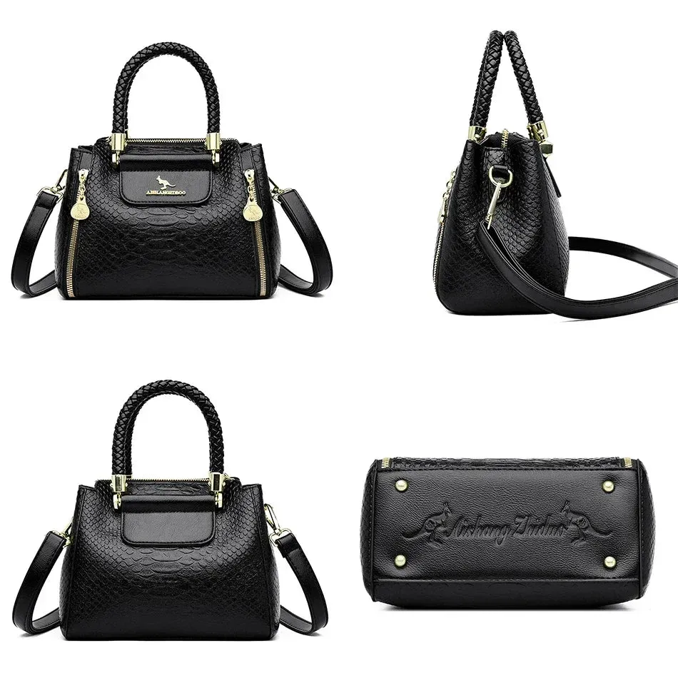 Crossbody Soft Leather Shoulder Messenger Bags For Women