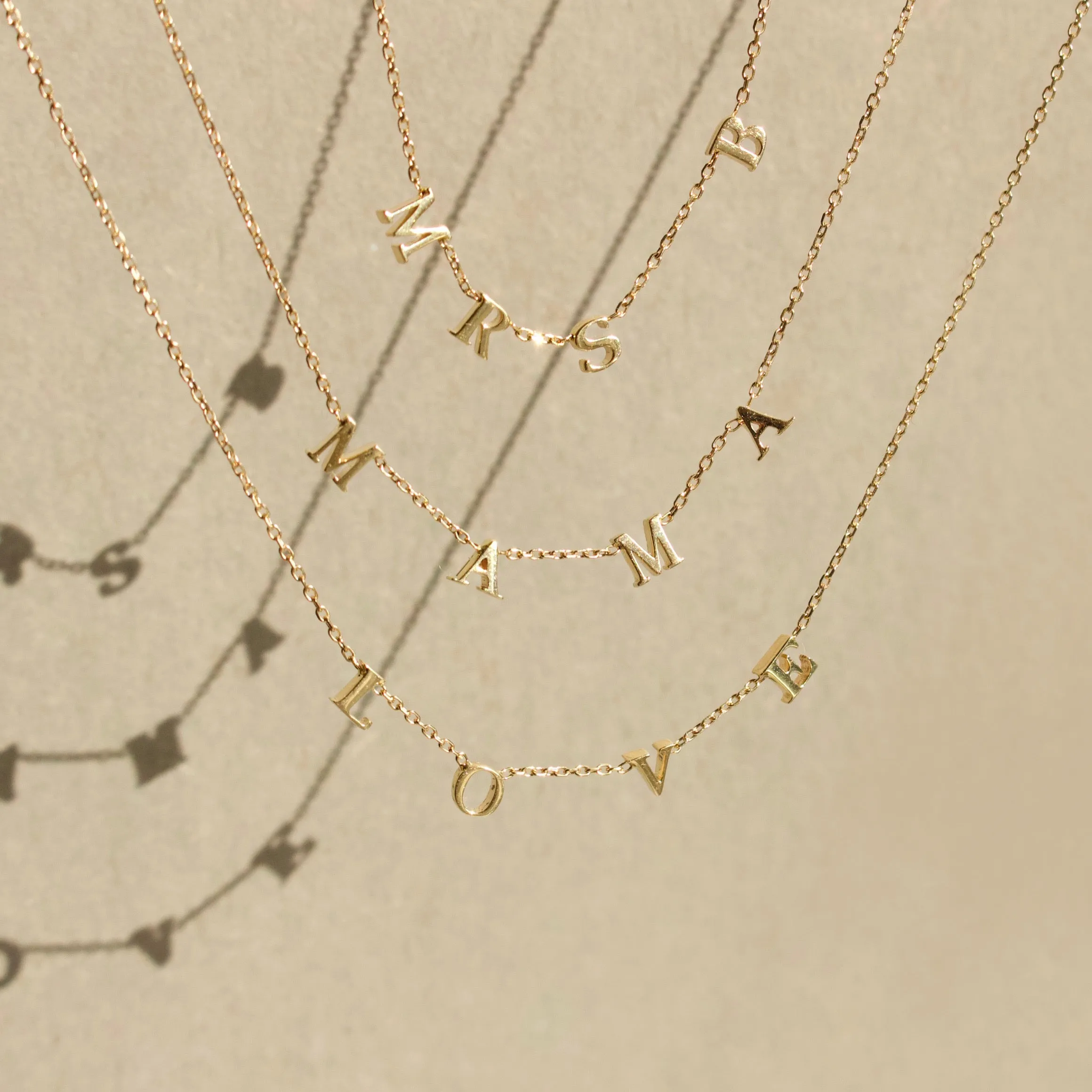 Custom Made MRS Initial Necklace