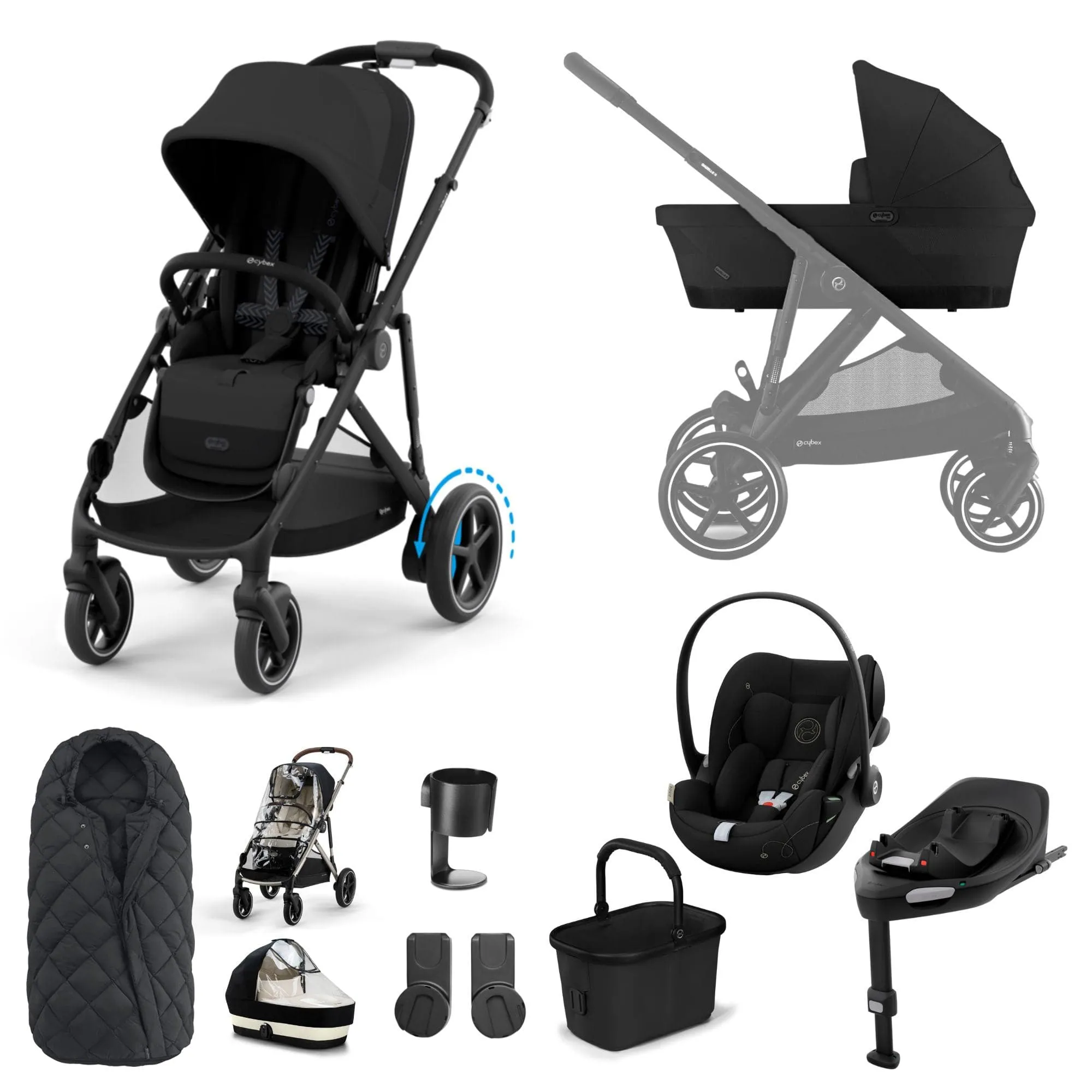 Cybex eGazelle S Luxury Kit - Moon Black