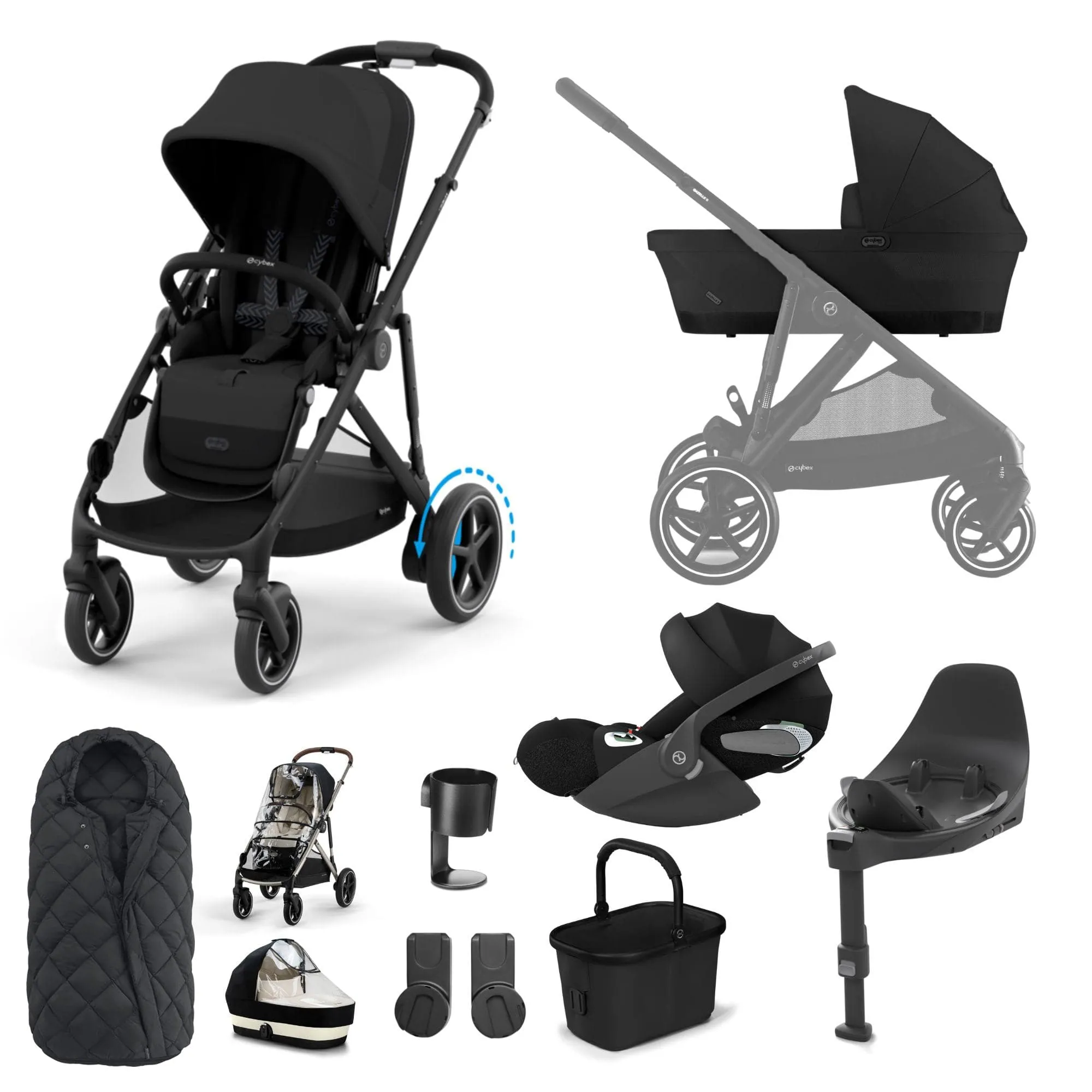 Cybex eGazelle S Luxury Kit - Moon Black
