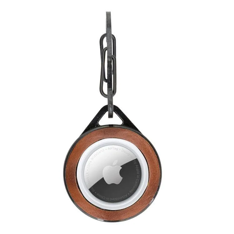 DelfiCase Pelit Leather Keyring Air Tag for Apple