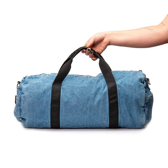Denim Duffel Bag