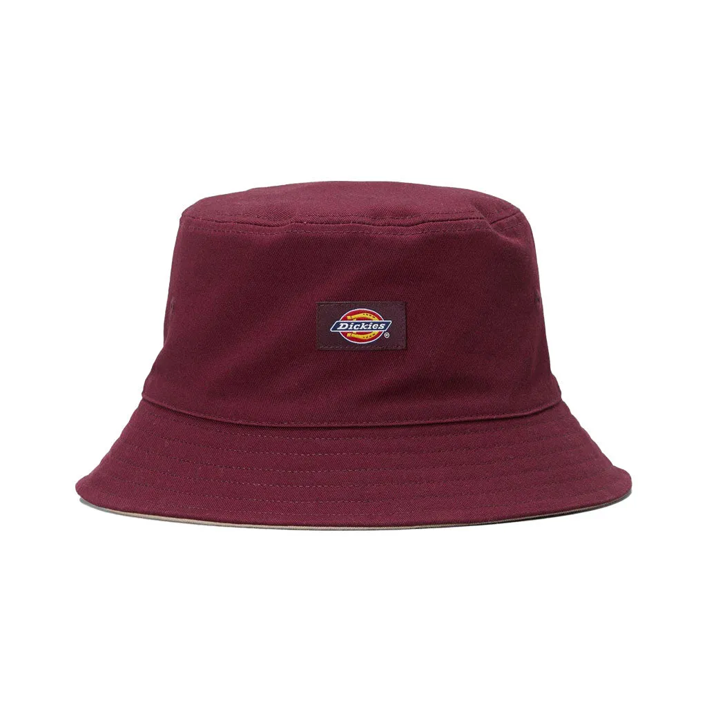 DICKIES CLASSIC LABEL REVERSIBLE BUCKET HAT - PORT/DESERT SAND