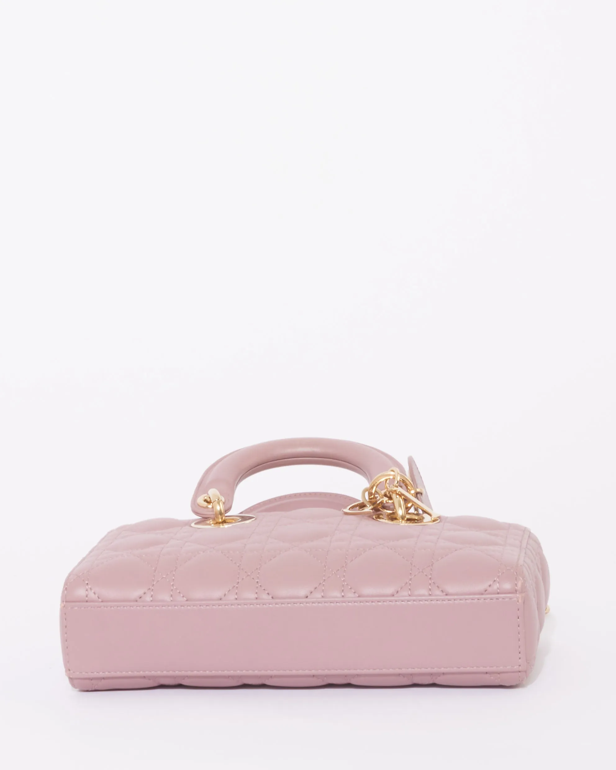 Dior Blush Pink Lambskin Cannage Leather Small D-Joy Bag
