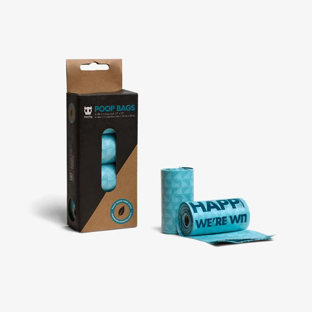 **Double Pack** Plant Based Poop Bags - Blue