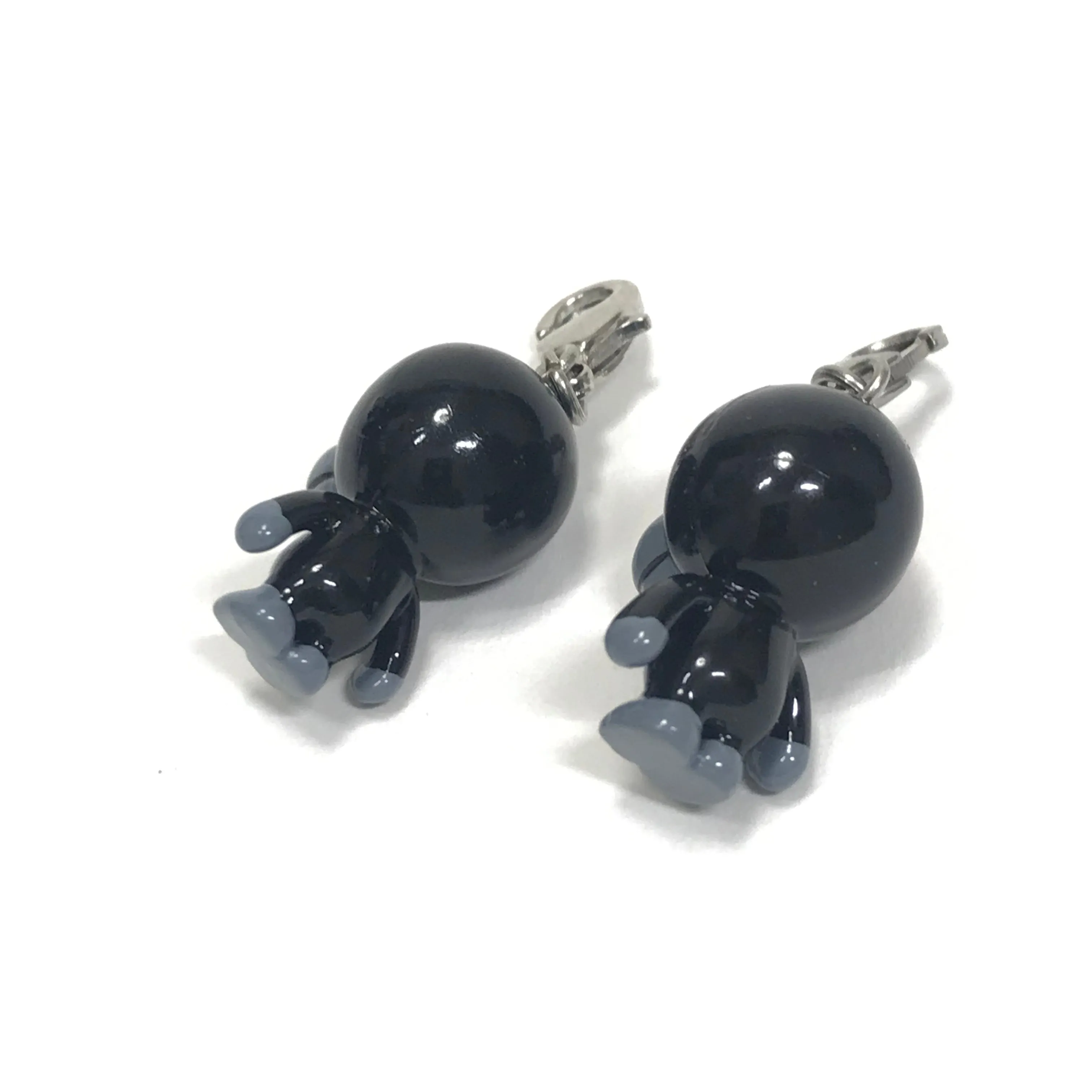 DS! A Bathing Ape Bape Baby Milo Vintage His/Hers Vinyl Keychain Set Black