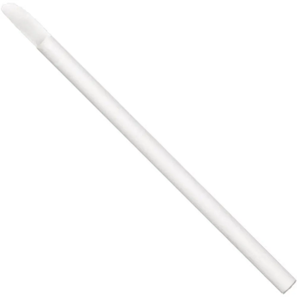 Eco-Friendly Flocked Doe Foot Lip Gloss Applicator with White Paper Handle - 3.43" Long / 50 Pieces Per Bag X 16 Bags = Case of 800 Lip Gloss Applicators