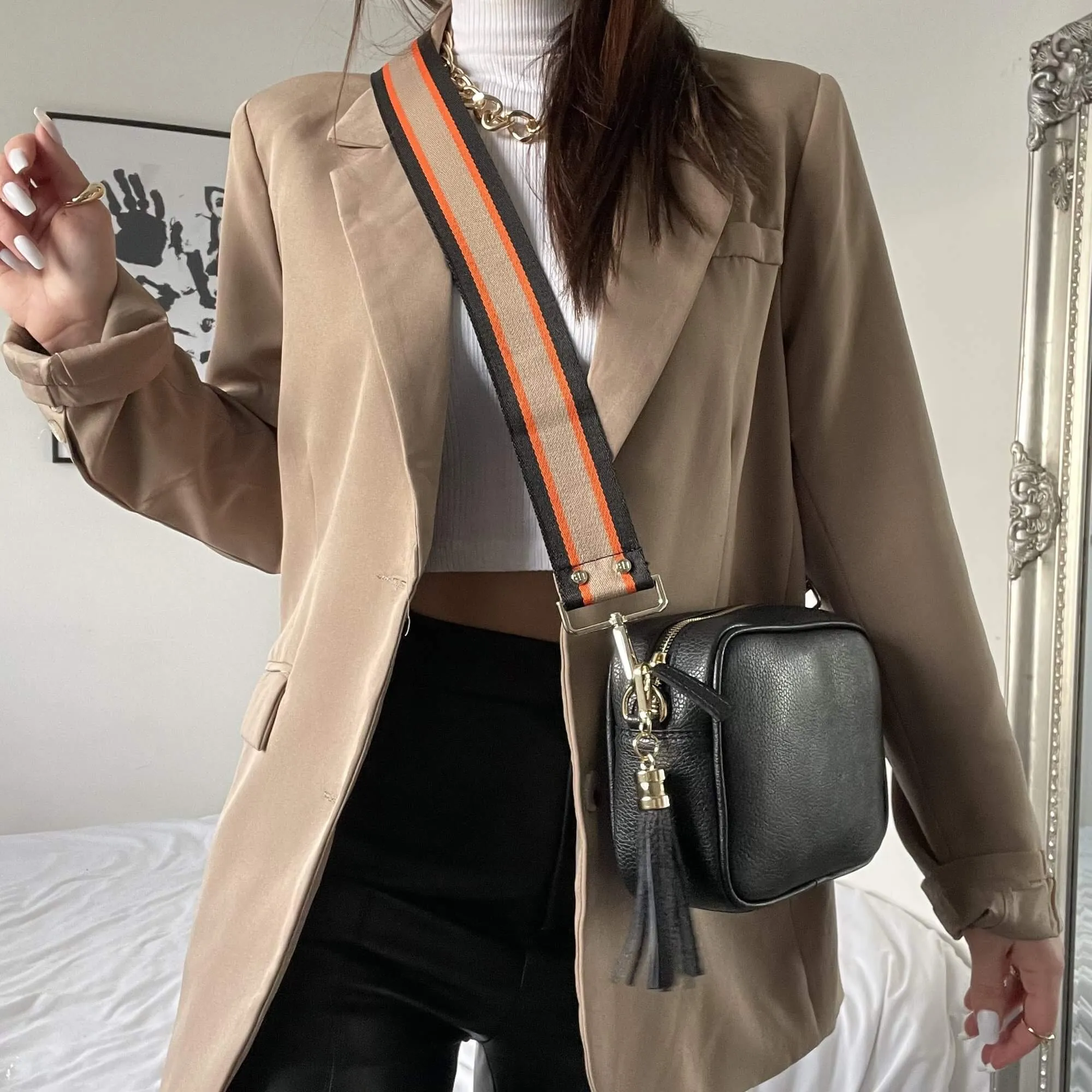 Elie Beaumont Black Leather Bag
