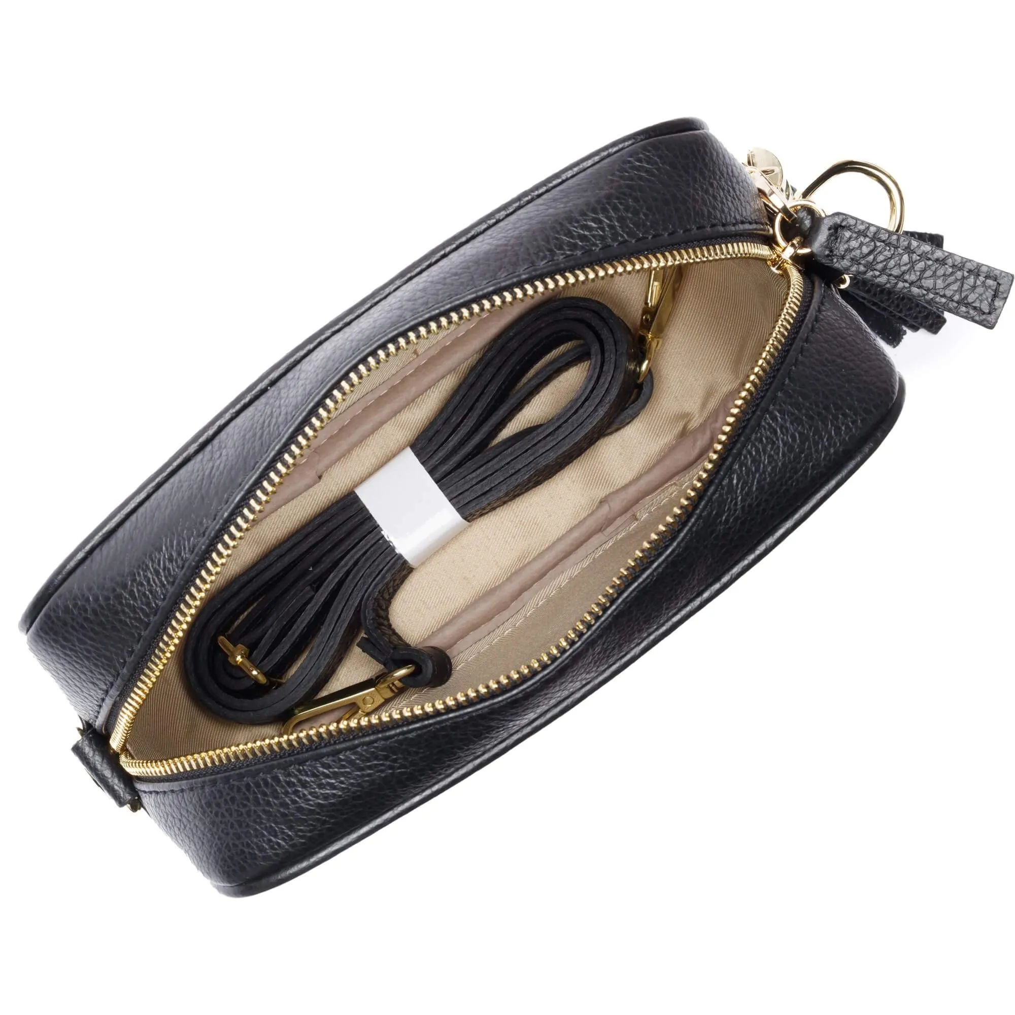 Elie Beaumont Black Leather Bag