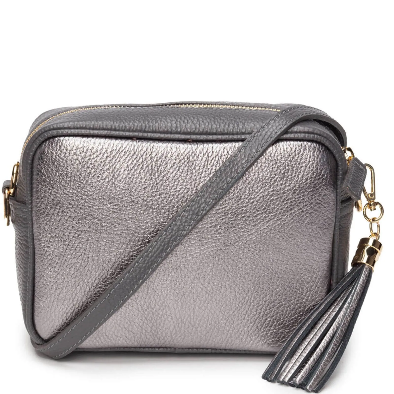 Elie Beaumont Blend Leather Bag - Metallic Pewter
