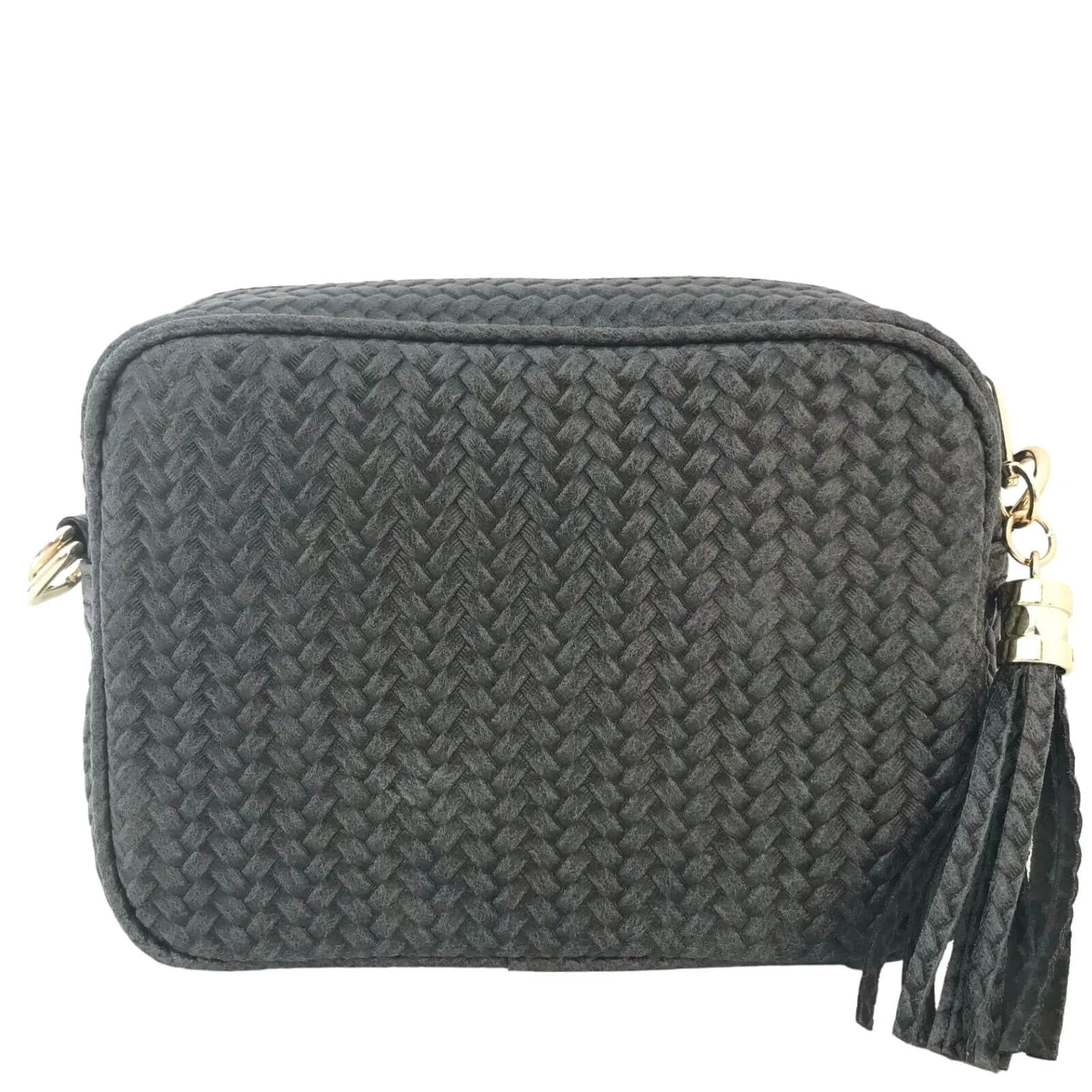 Elie Beaumont Olive Leather Woven Bag