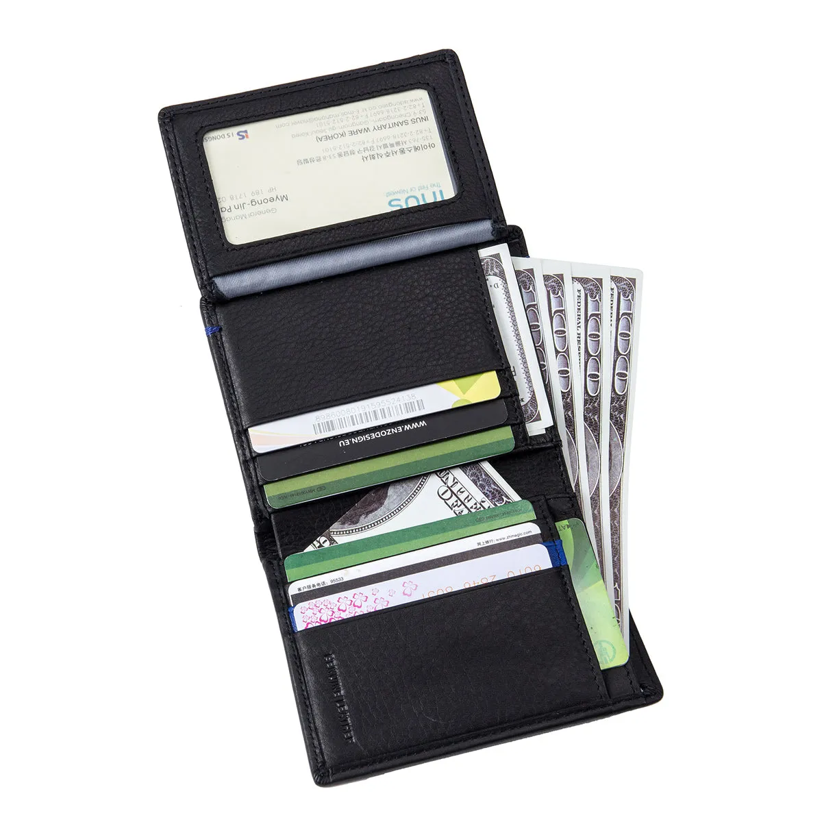 EnzoDesign Cowhide Leather Wallet