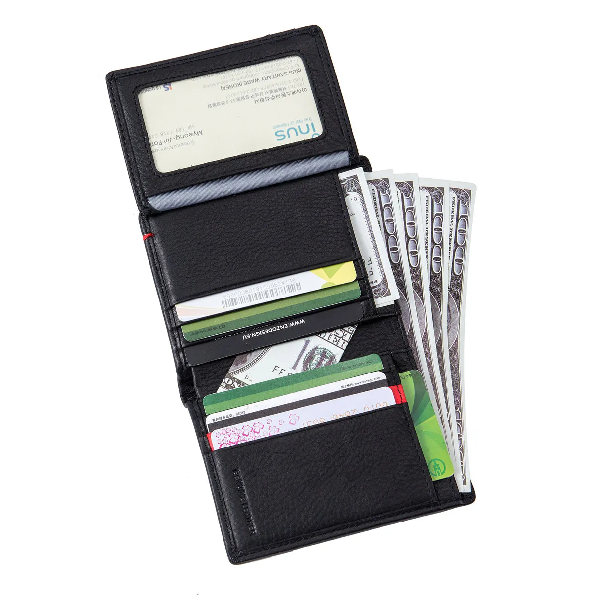 EnzoDesign Cowhide Leather Wallet