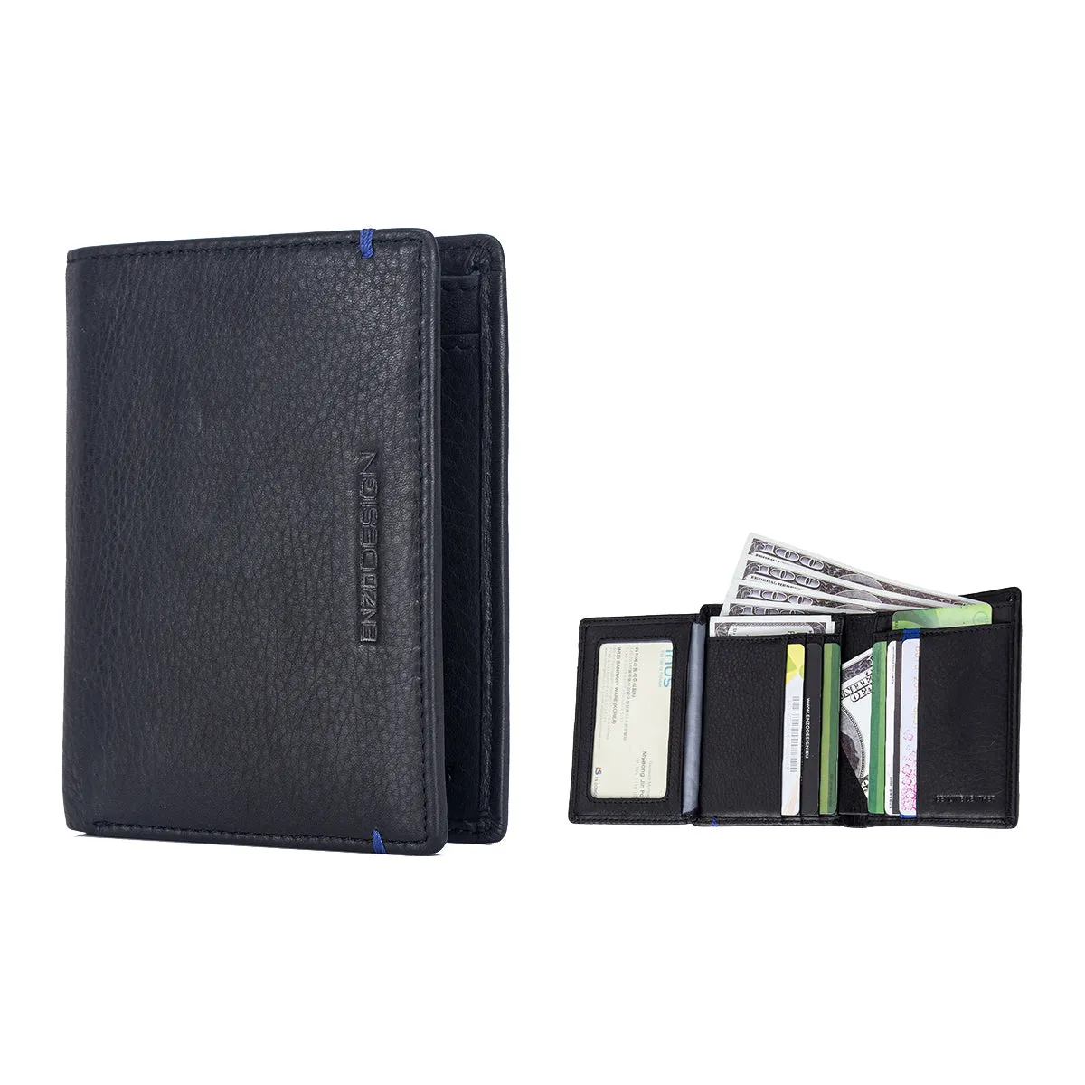 EnzoDesign Cowhide Leather Wallet
