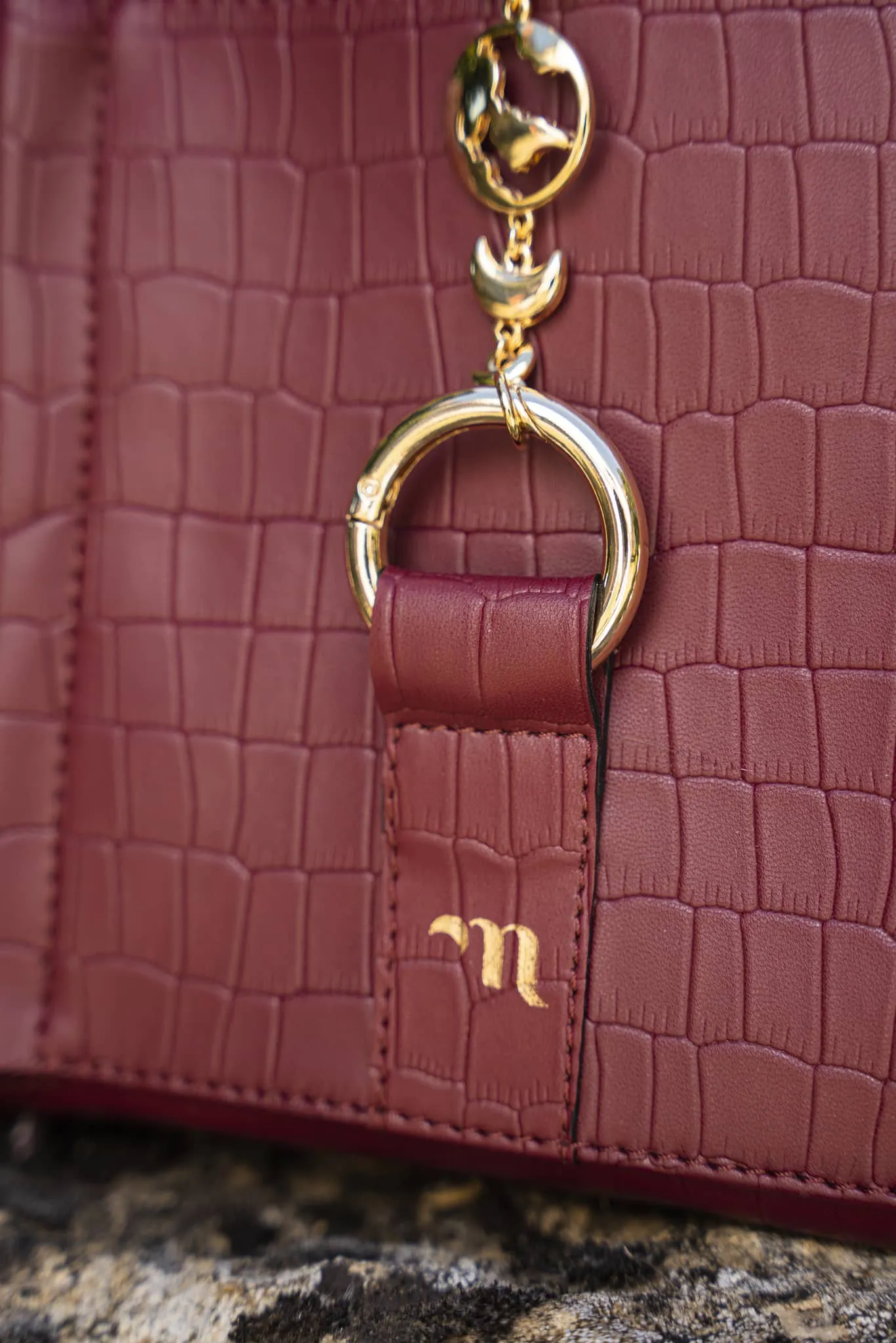 Falabella Grape Leather Vegan Backpack | Burgundy