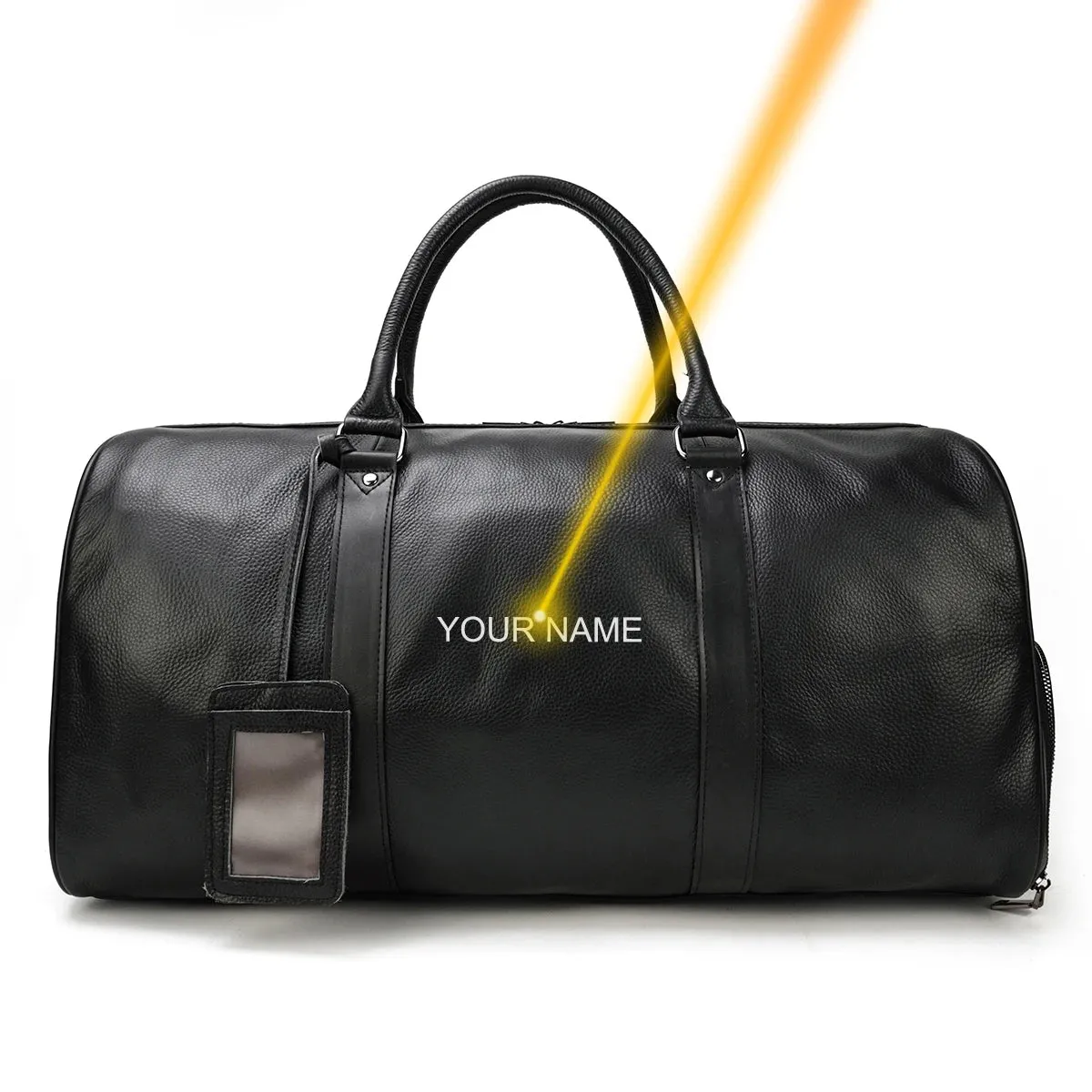 Fashion Genuine Leather Duffel Bag Big Cow Leather Men Women Business Travel Bag Black Large Shoulder Bags Weekend Luggage Bags