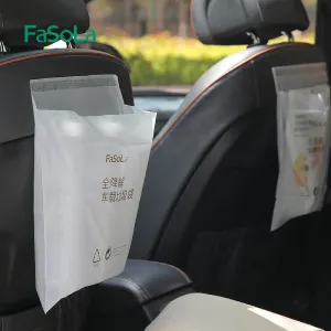 FaSoLa Fully Biodegradable Vehicle Garbage Bags - White, 25x31cm, Pack of 5