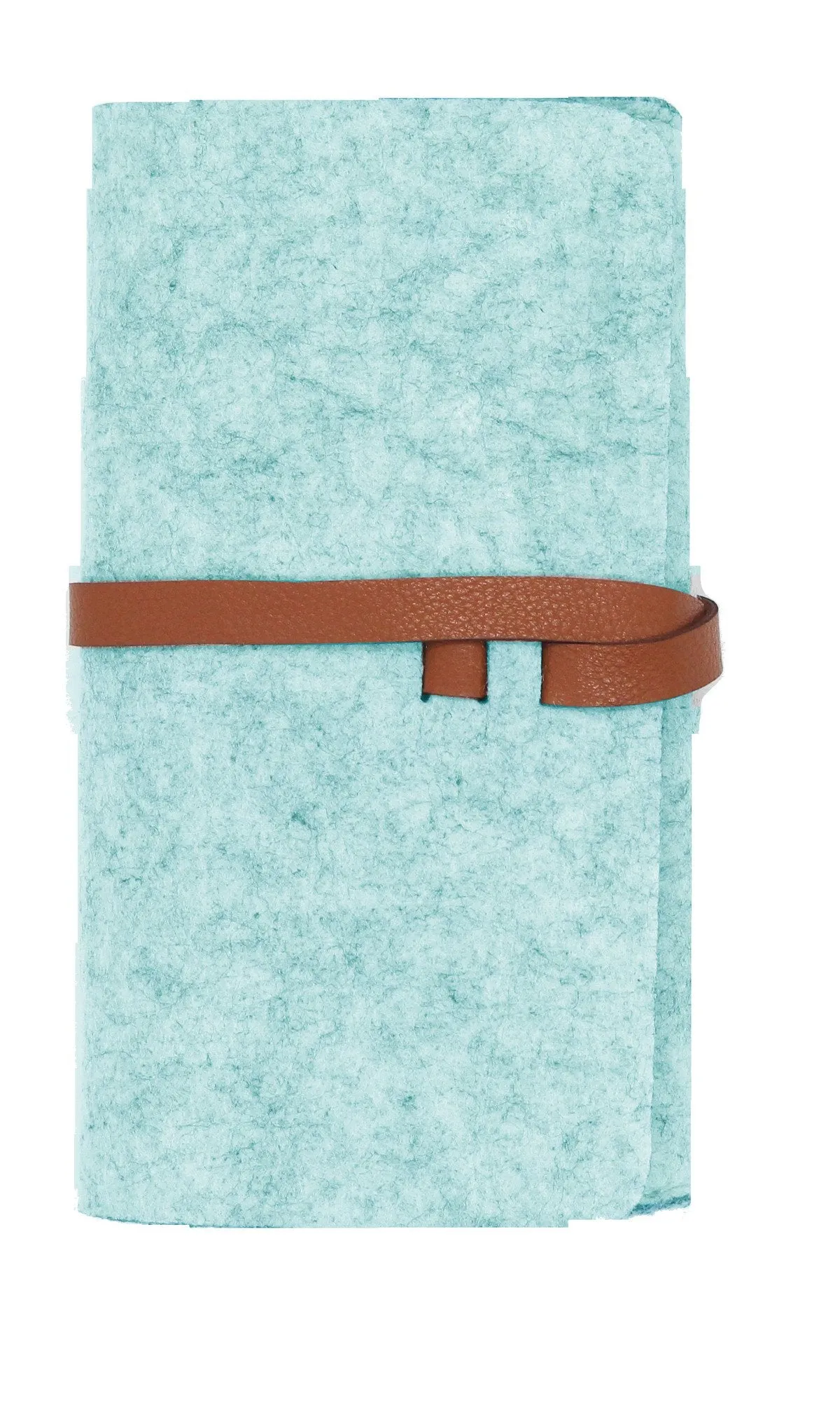 Felt Glasses Case with Leather Strap