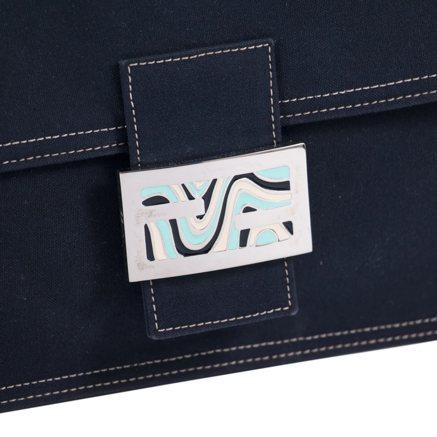Fendi Denim Medium Baguette