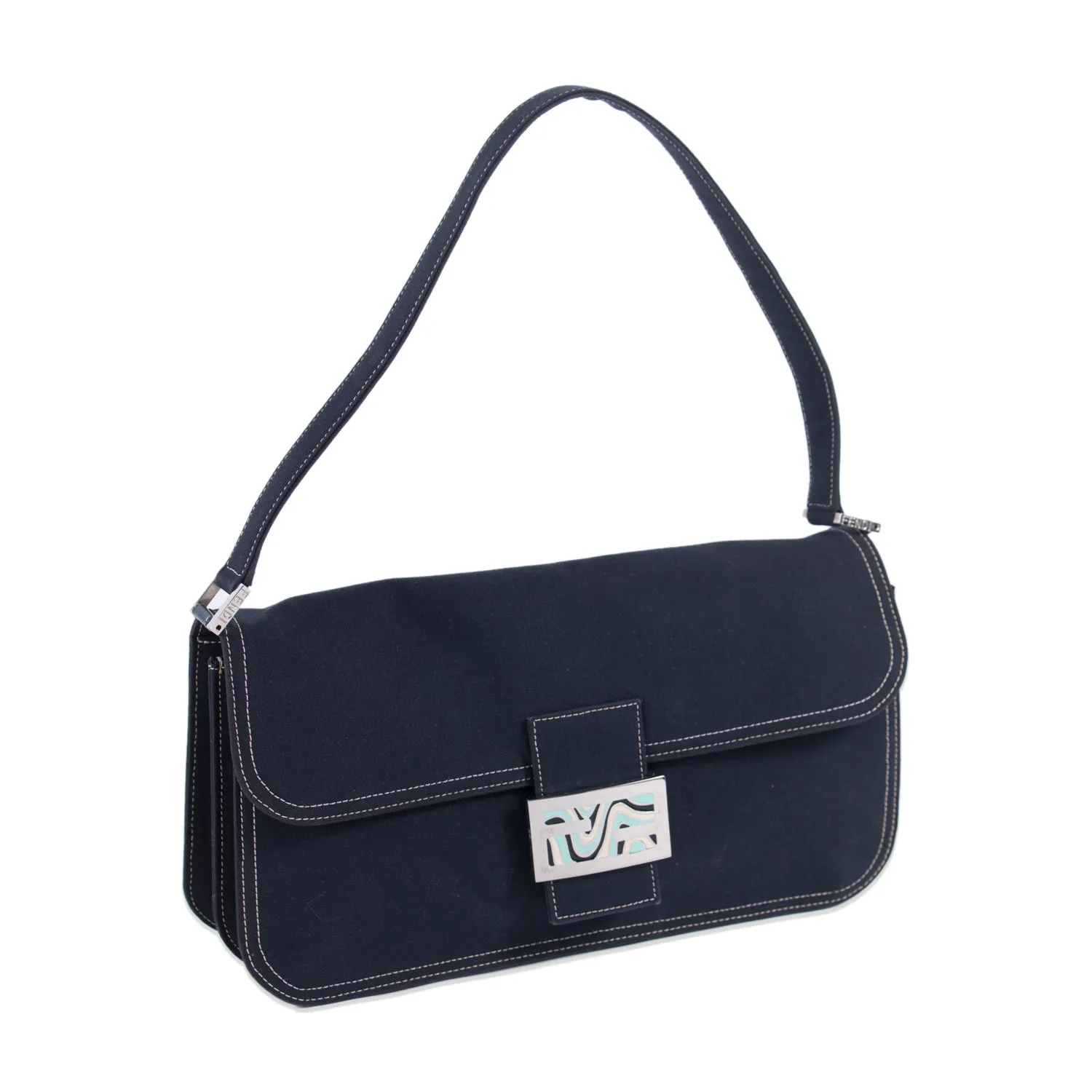Fendi Denim Medium Baguette