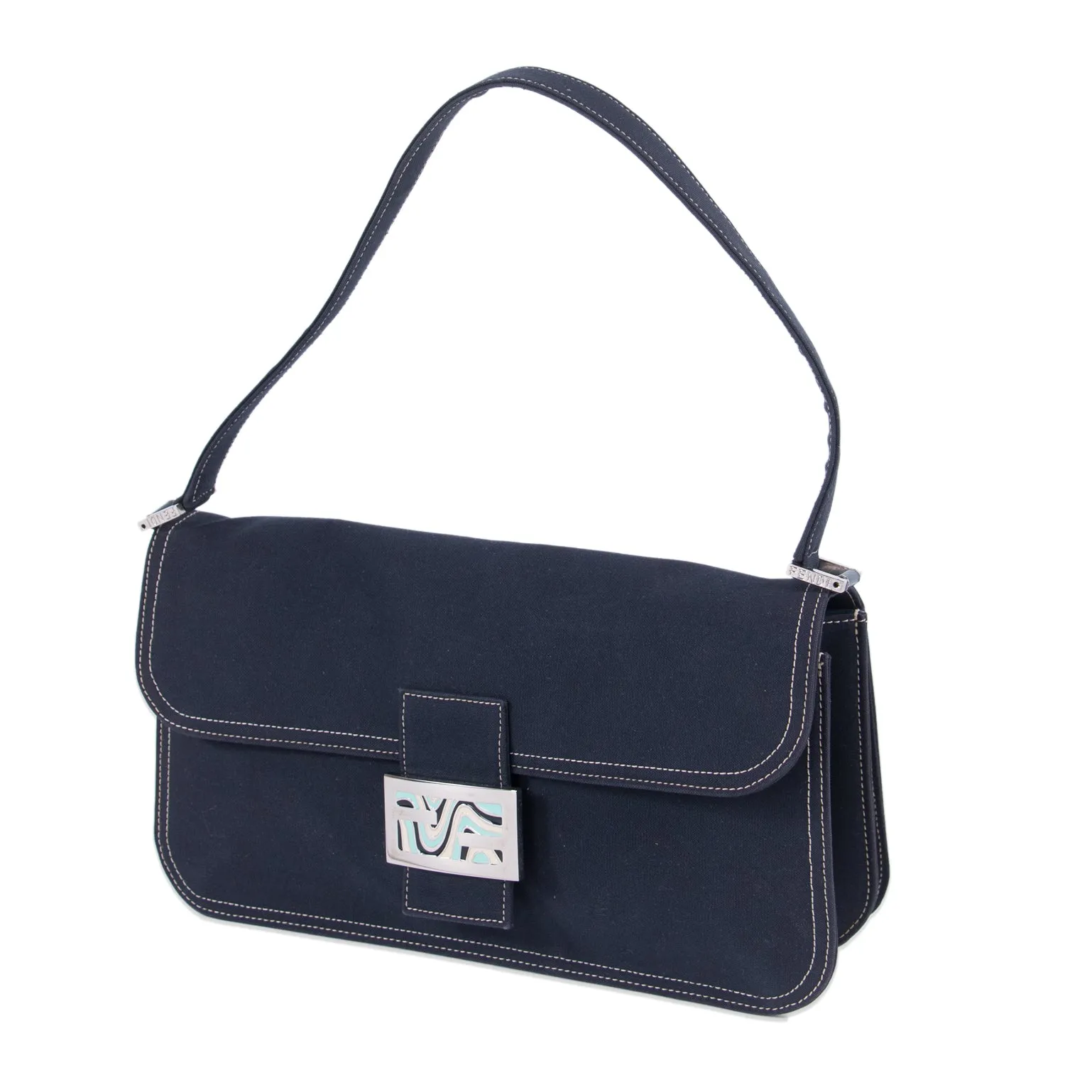 Fendi Denim Medium Baguette