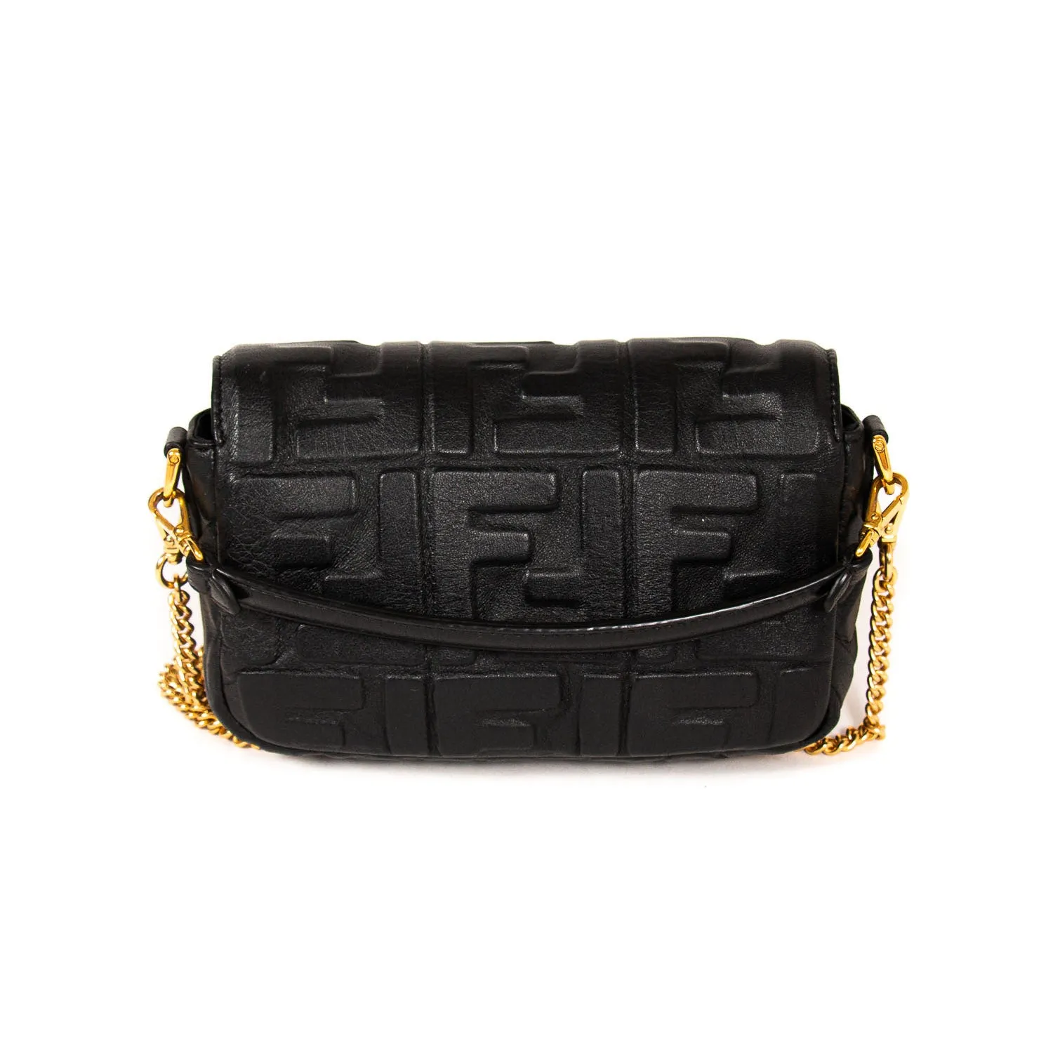 Fendi Leather Mini Baguette
