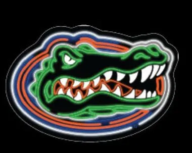 Florida Gators Neon Gator Head Vinyl Decal