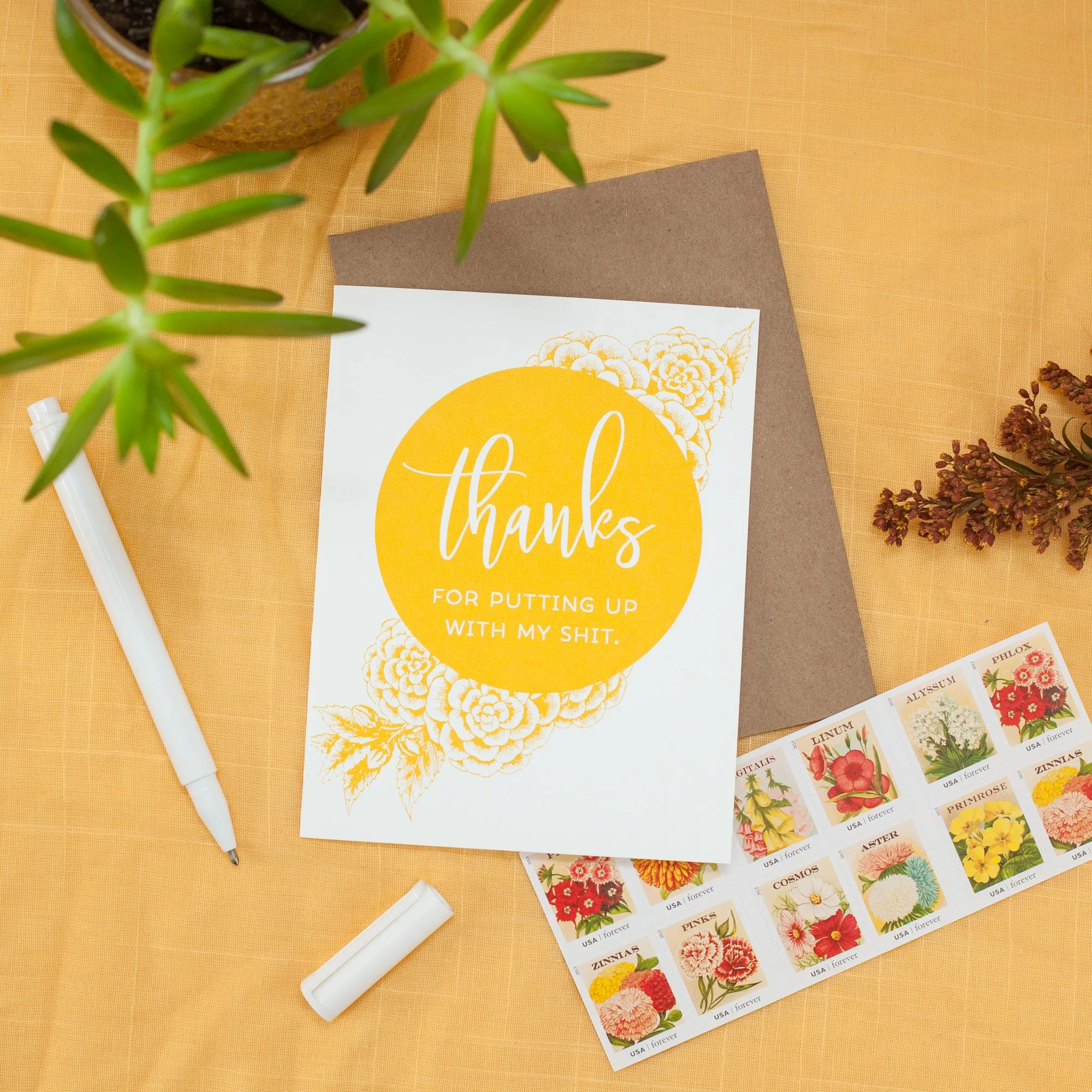 funny thank you card, card for bridesmaid, friend thank you card