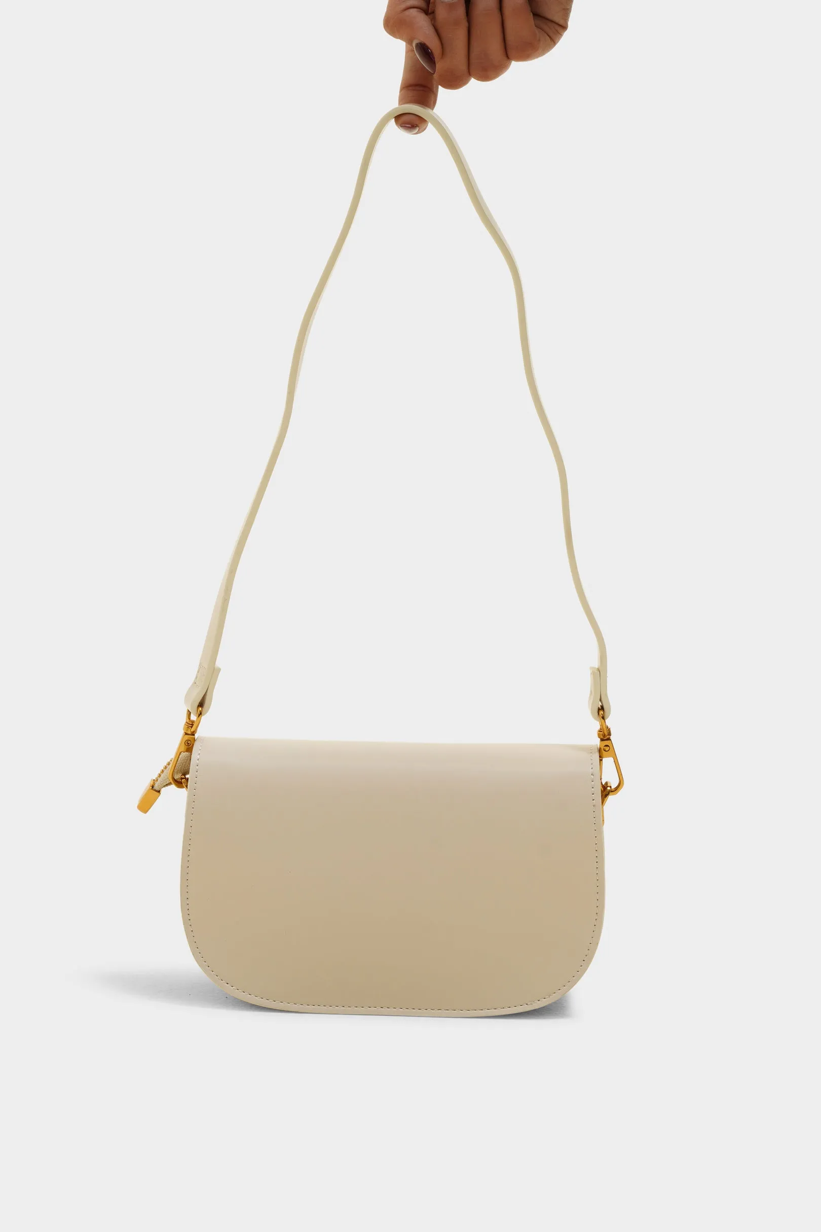 Gabriella white sling bag