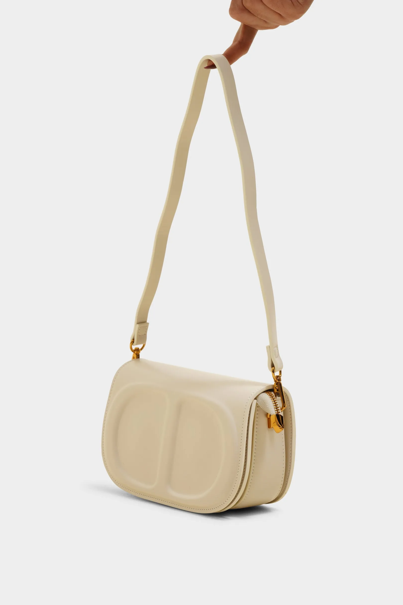 Gabriella white sling bag