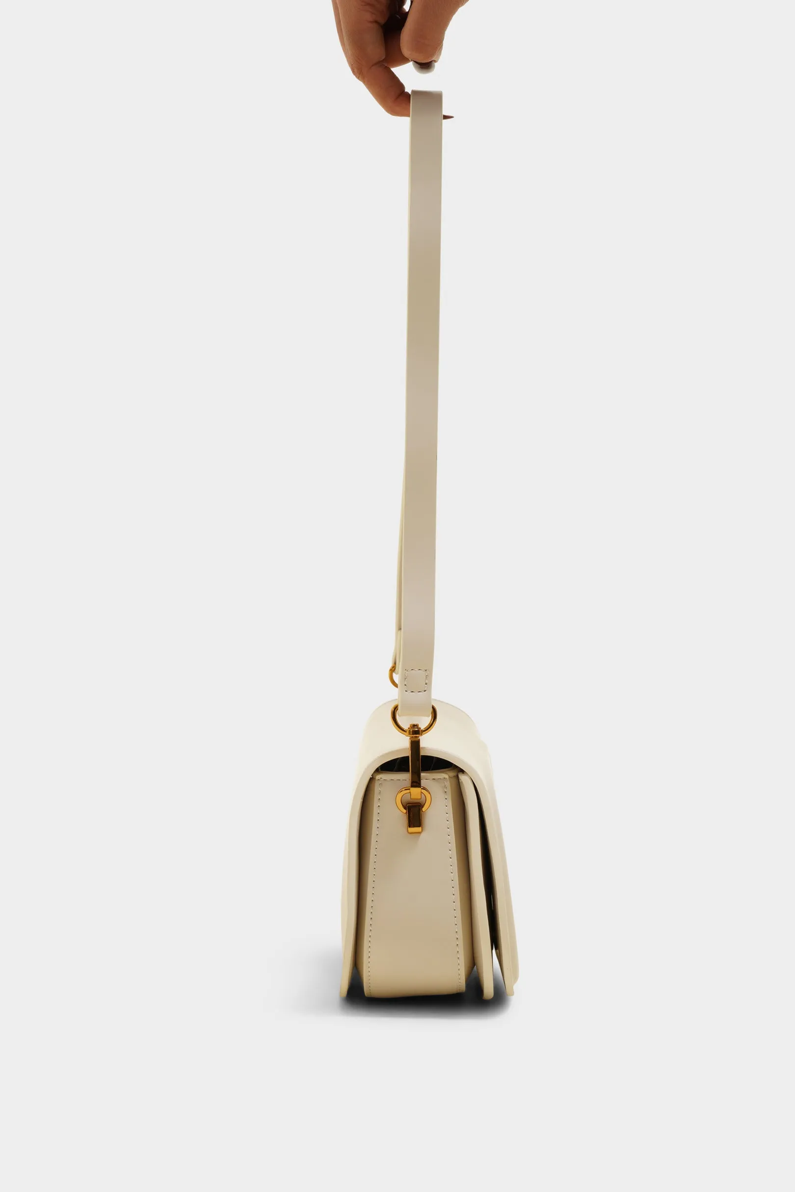 Gabriella white sling bag