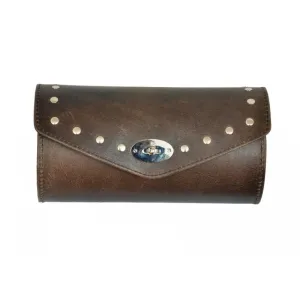 Gallanto Retro Brown Leather Motorcycle Tool Bag