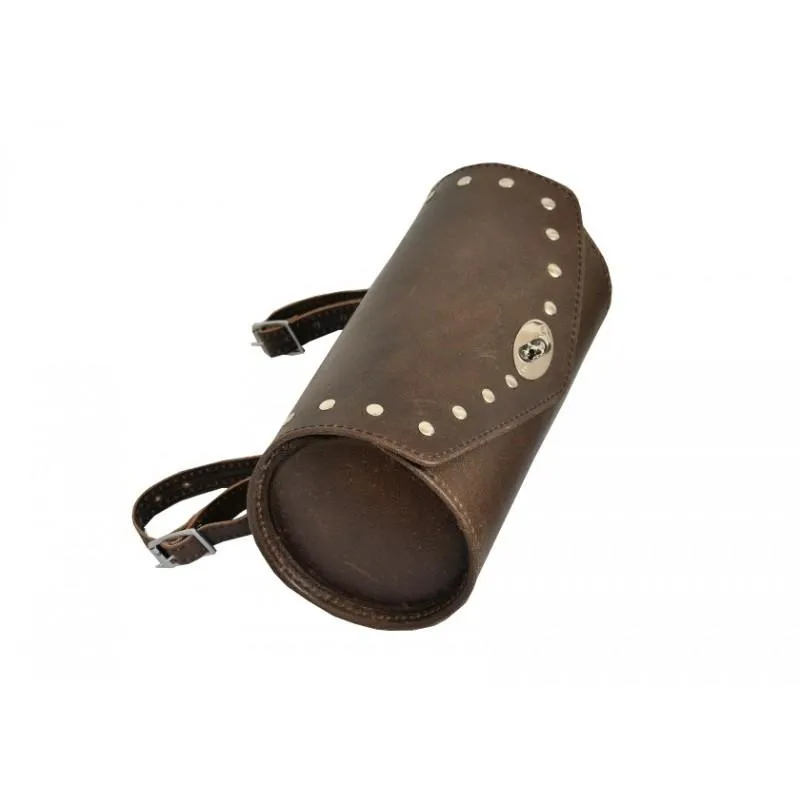 Gallanto Retro Brown Leather Motorcycle Tool Bag