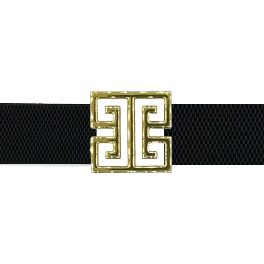 Garland Bags Square Greek Key Belt Buckle