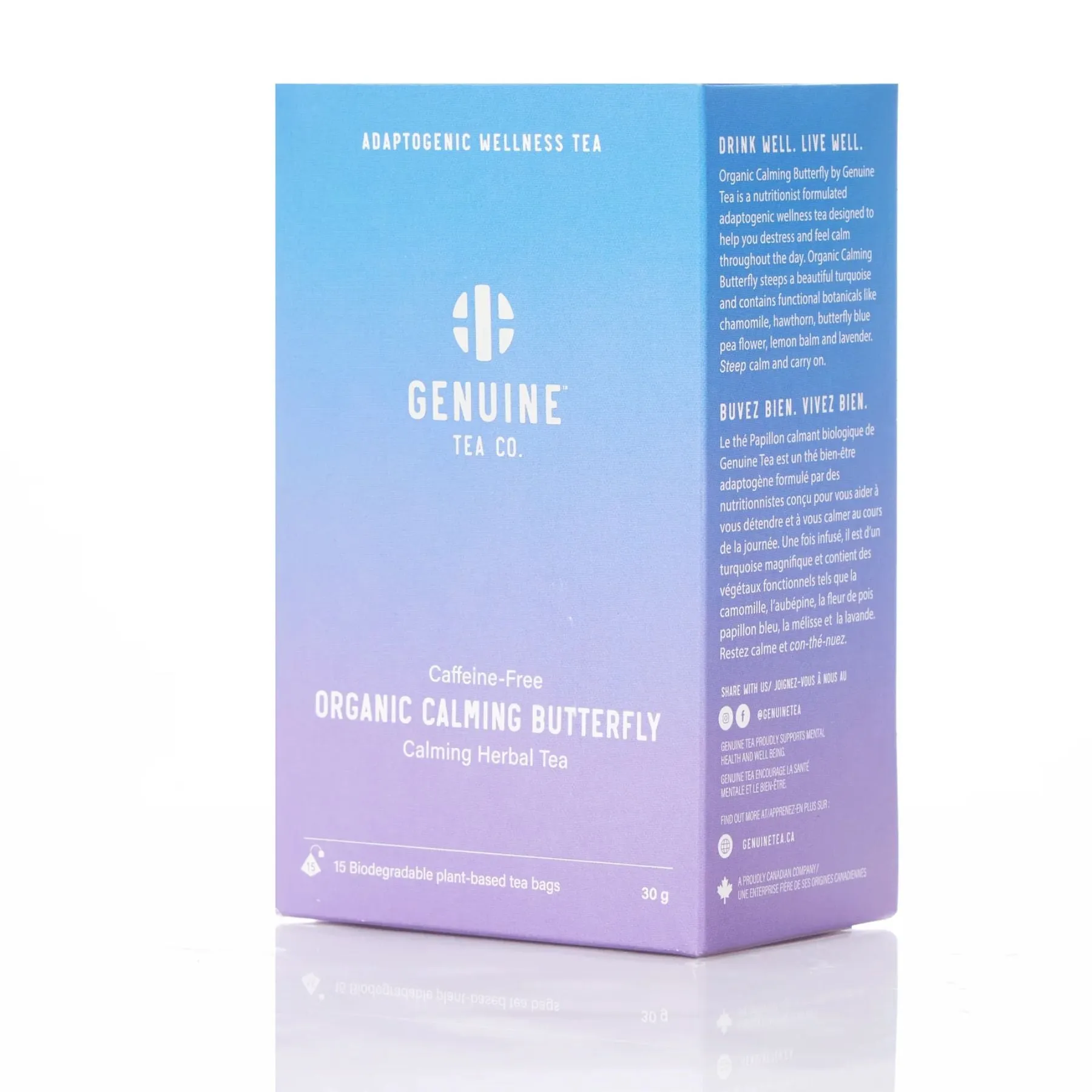 Genuine Tea Organic Calming Butterfly Tea 15ct