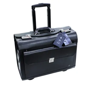 Gino De Vinci Bonded Leather Pilot Case