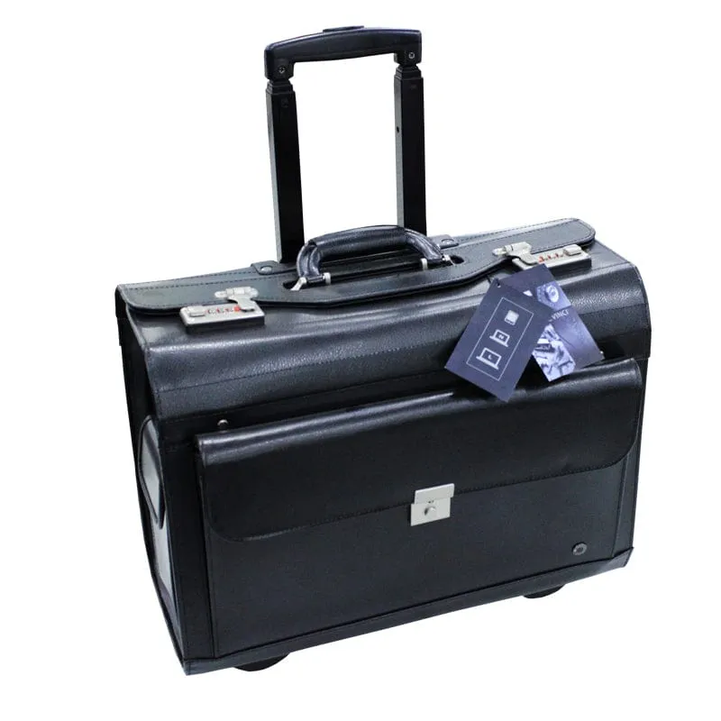 Gino De Vinci Bonded Leather Pilot Case