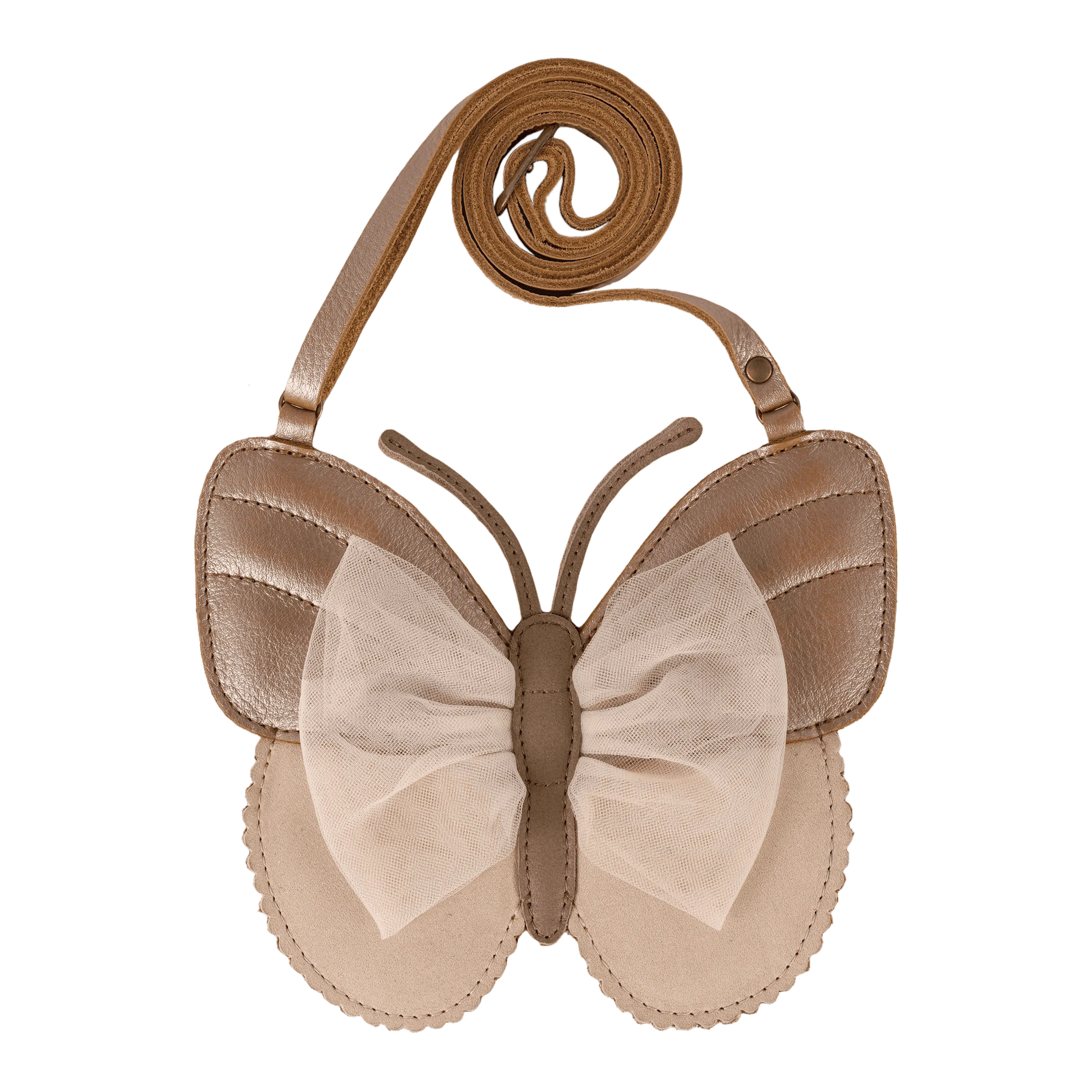 Girls Leather Butterfly Purse