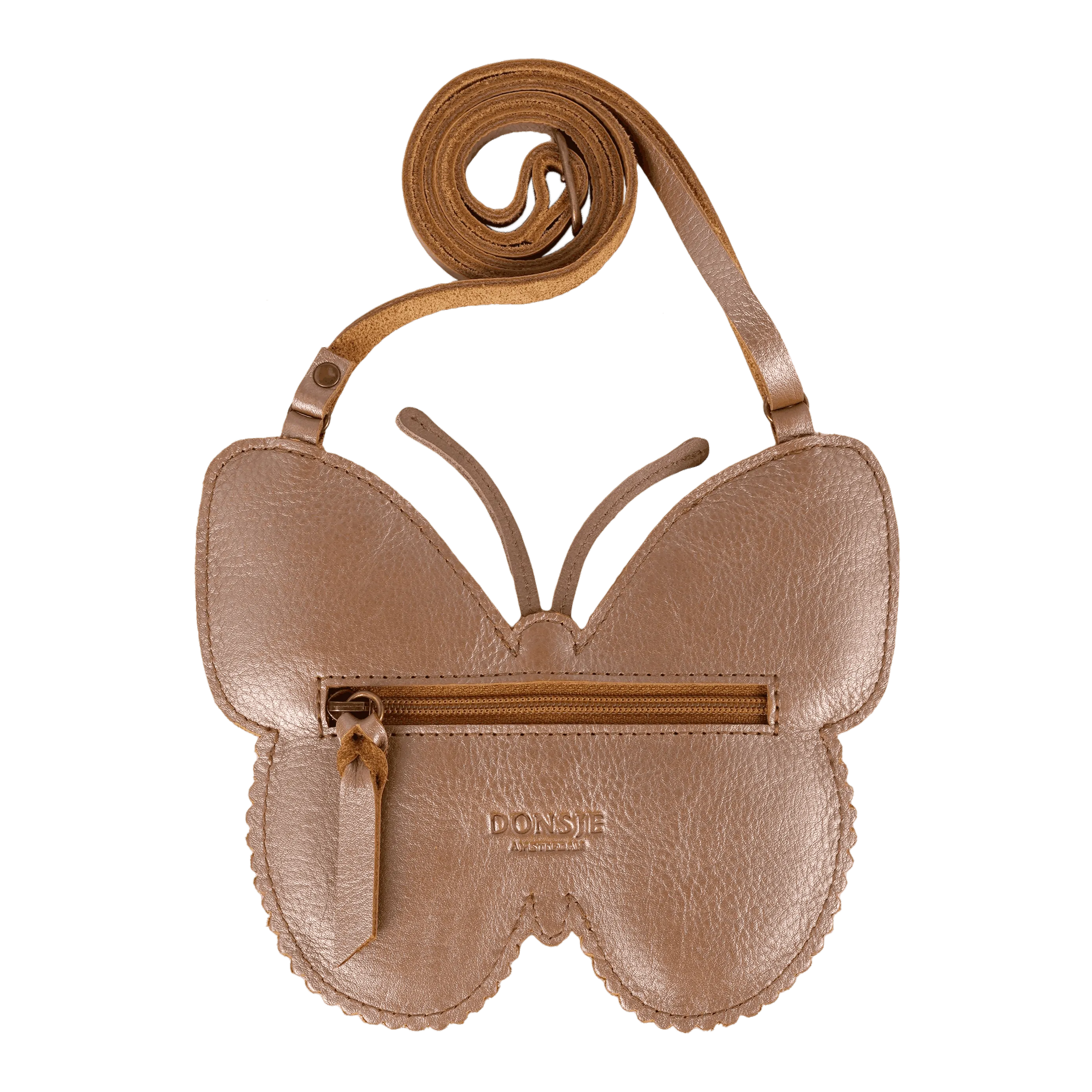 Girls Leather Butterfly Purse