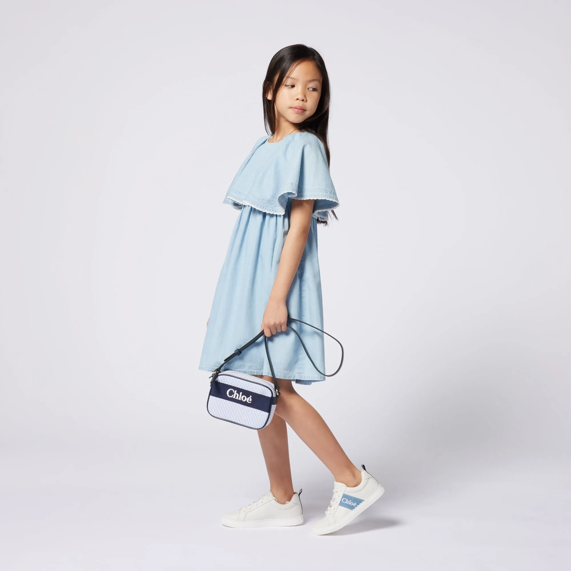 Girls Navy Shoulder Bag
